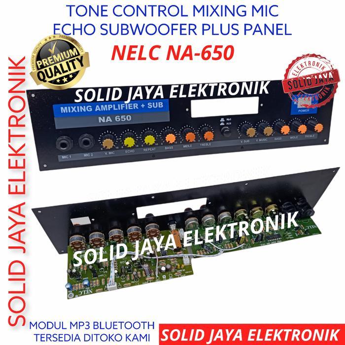 TONE CONTROL AKTIF MIC ECHO MIXING SUBWOOFER PRE AMP PANEL NELC NA 650