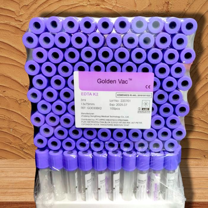 JTTOP" VACCUM TUBE EDTA K2 3ML GLASS