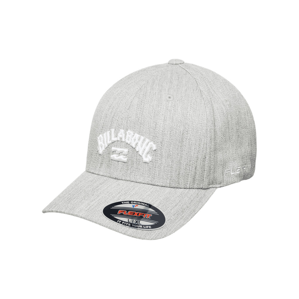 Billabong Mens Arch Flexfit Light Grey Heather Flexfit Cap