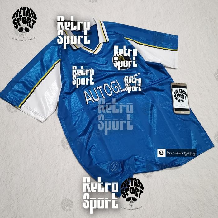 Terbaik Best Quality 100% Original Jersey/Baju Bola Vintage Cel51 Retro Home 1997-1999 Autoglass