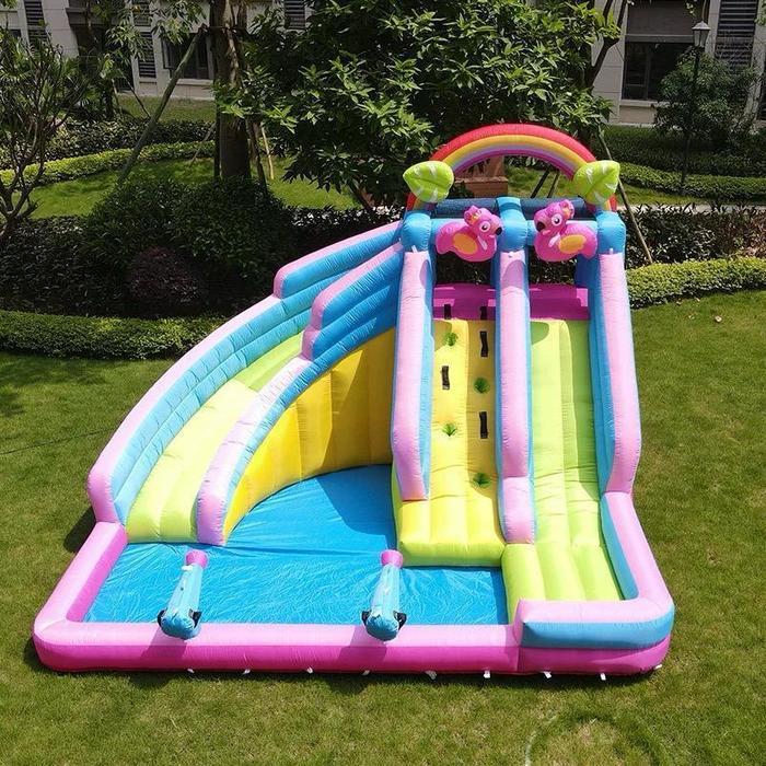 Happy Hop Rumah istana balon inflatable toys perosotan anak inflatable bouncer jumping bouncy playgr