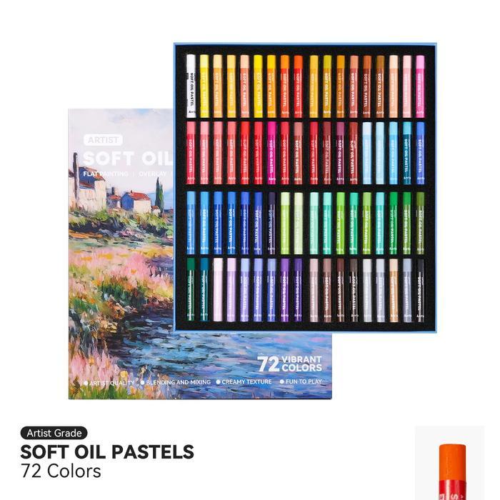 Promo Arrtx Artist Soft Oil Pastels 72Clr - Set Pastel Minyak Berkualitas Tinggi Dengan Adhesi Kuat