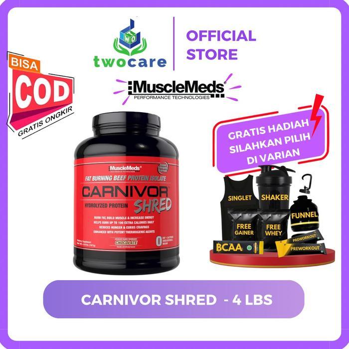 ASLI Muclemeds Carnivor Protein Shred 4 lbs Whey Isolate Protein READY STOCK