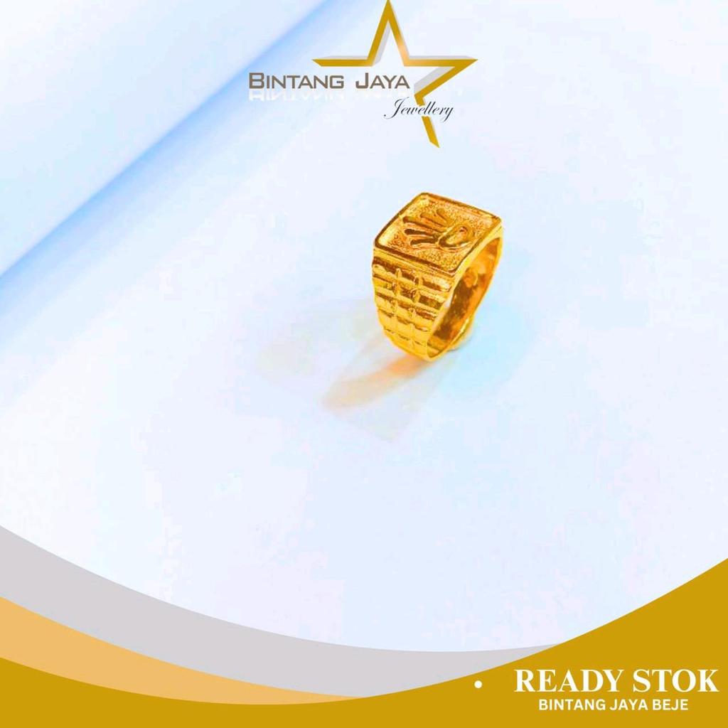 Cincin Emas LM RLX's Bold - Kadar LM99 - Berat 15gr - Size 19 (TMG)