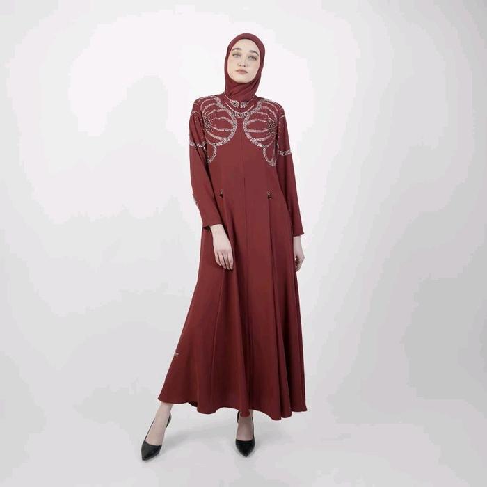 A6265 - Abaya Hikmat Fashion Original set Hijab