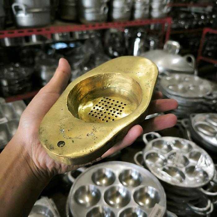 Cetakan Petulo Pempek Keriting Putu Mayang Bahan Kuningan Asli Antik Kualitas Tebal Premium