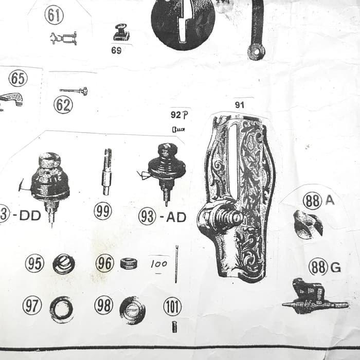 P/N 93 Tension Mesin Jahit Butterfly / Mesin Jahit Jadul / Mesin Hitam