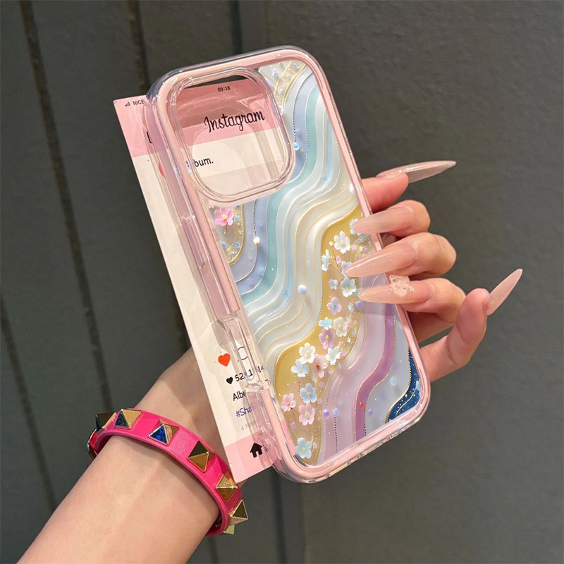 2 In 1 Pelangi Aesthetic Case Oppo A6t Pro A6s Reno 15 Pro Max A6 Pro  A6 A6X A5X A5I A3X A3 A5 Pro 