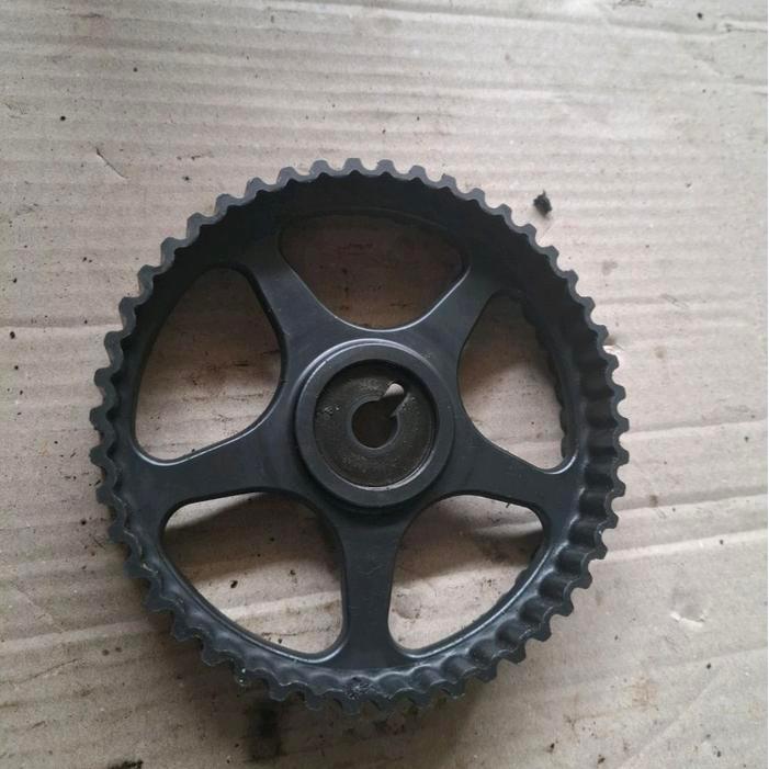 pulley gigi timing belt atas pulley noken as camshaft lancer dangan DOHC Eterna DOHC Elantra