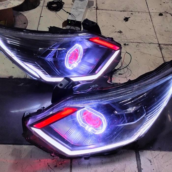 headlamp lampu custom calya Sigra biled