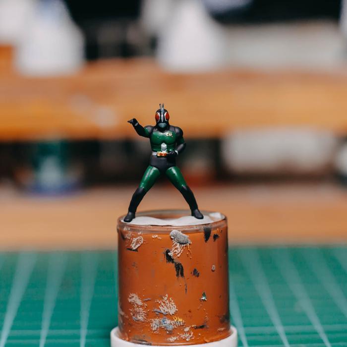 Ready Miniature Figure Kamen Rider Black RX V.1 (1/87, 1/64) No Preiser diorama hotwheels tarmac