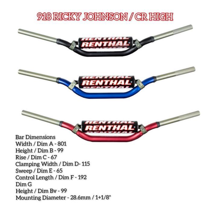 Ready Stang Renthal Twinwall 918 CR High / Twinwall Renthal ORIGINAL