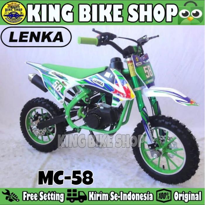 Mini Trail LENKA MC-58 / Motor Bensin Anak - Green