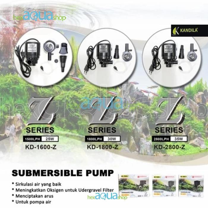Power Heads Kandila Kd-2600-Z Pompa Akuarium Ph Kd2600 Z Series