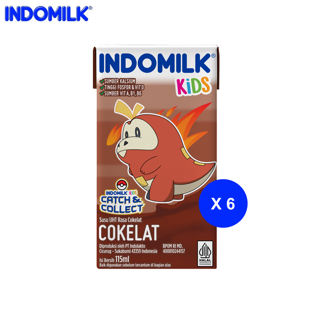 

Indomilk Kids Cokelat UHT 115ml Multipack isi 6 Edisi Pokemon