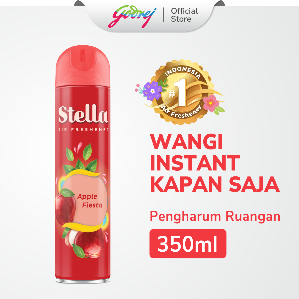 Stella Aerosol Apple 350ml - Pengharum Ruangan