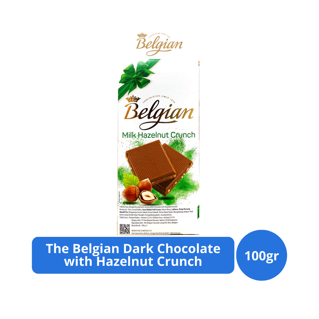 

The Belgian Milk Chocolate with Hazelnut Crunch 100gr