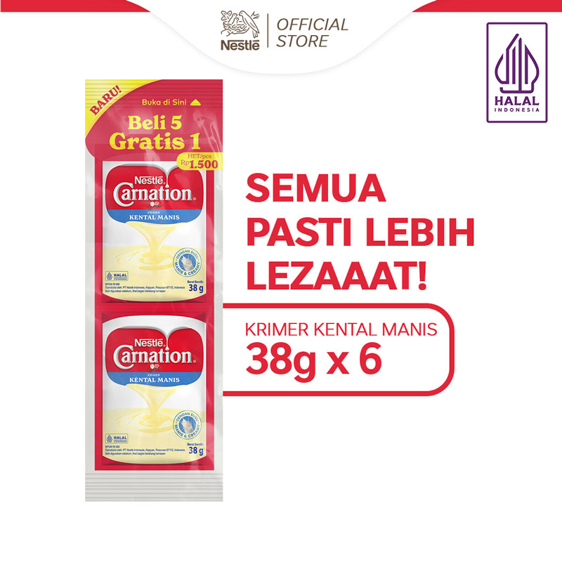 

Nestle Carnation Krimer Kental Manis Sachet 38g