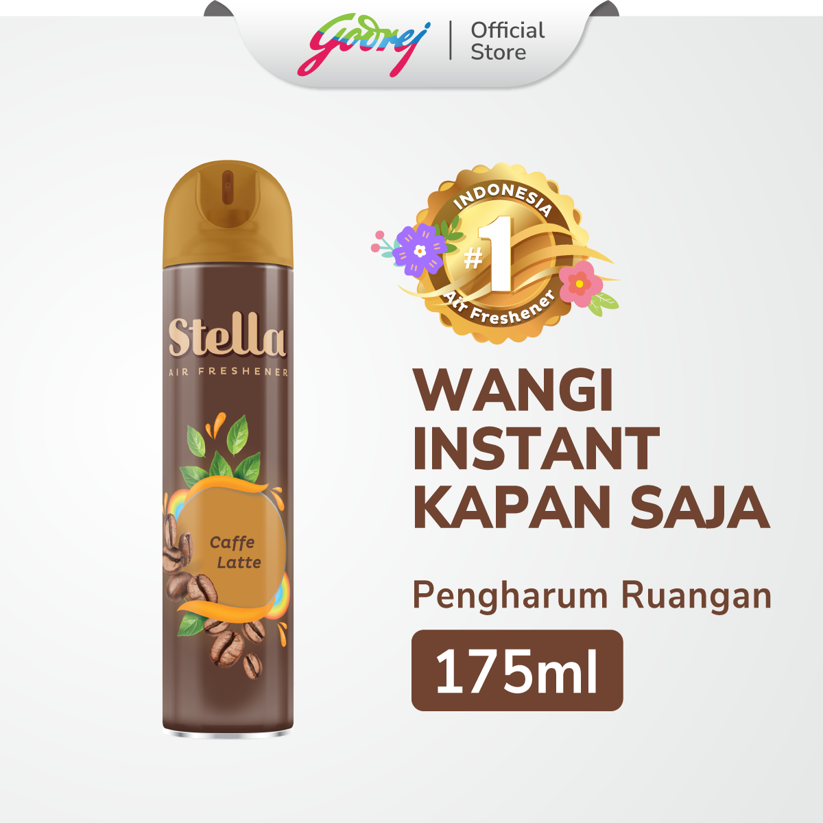 Stella Aerosol Caffe Latte 175ml - Pengharum Ruangan Semprot