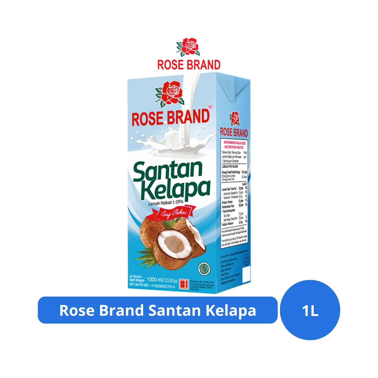 

Rose Brand Santan Kelapa 1L