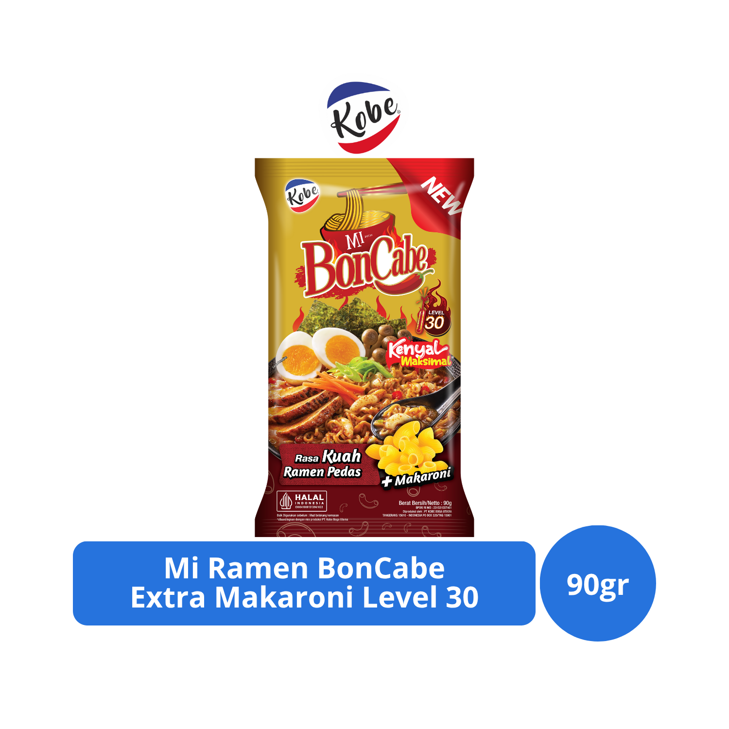 

Kobe Mi Ramen Boncabe Extra Makaroni Level 30 90gr