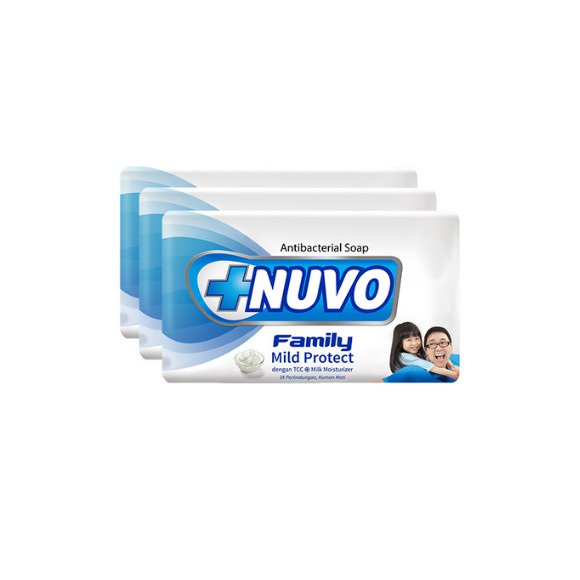 Nuvo Family Sabun Mandi Batang Multipack Biru Mild Protect 100 Gr (Beli 3 Gratis 1) - Gambar 2