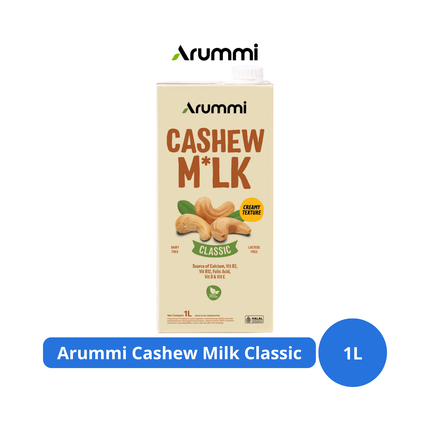 

Arummi Cashew Milk Classic 1L