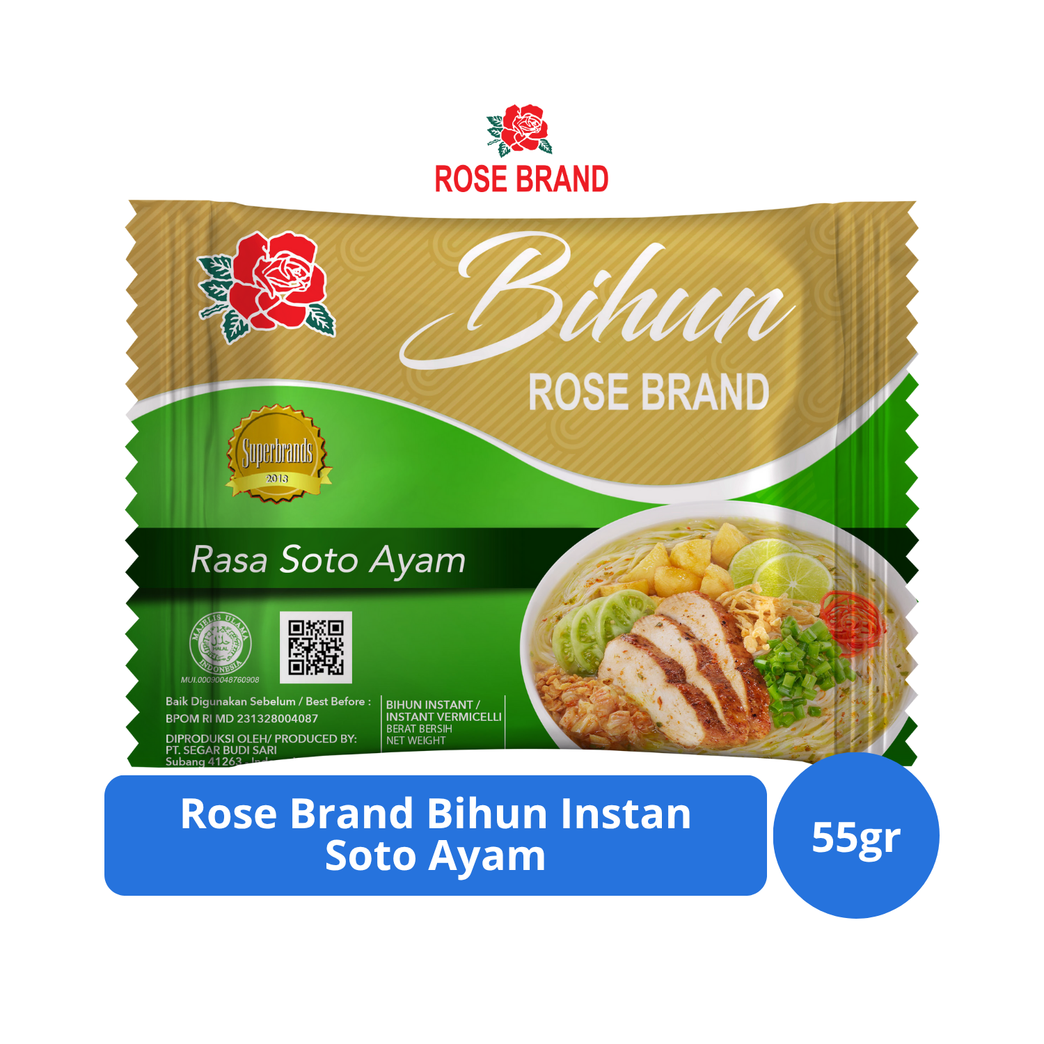 

Rose Brand Bihun Instan Soto Ayam 55gr