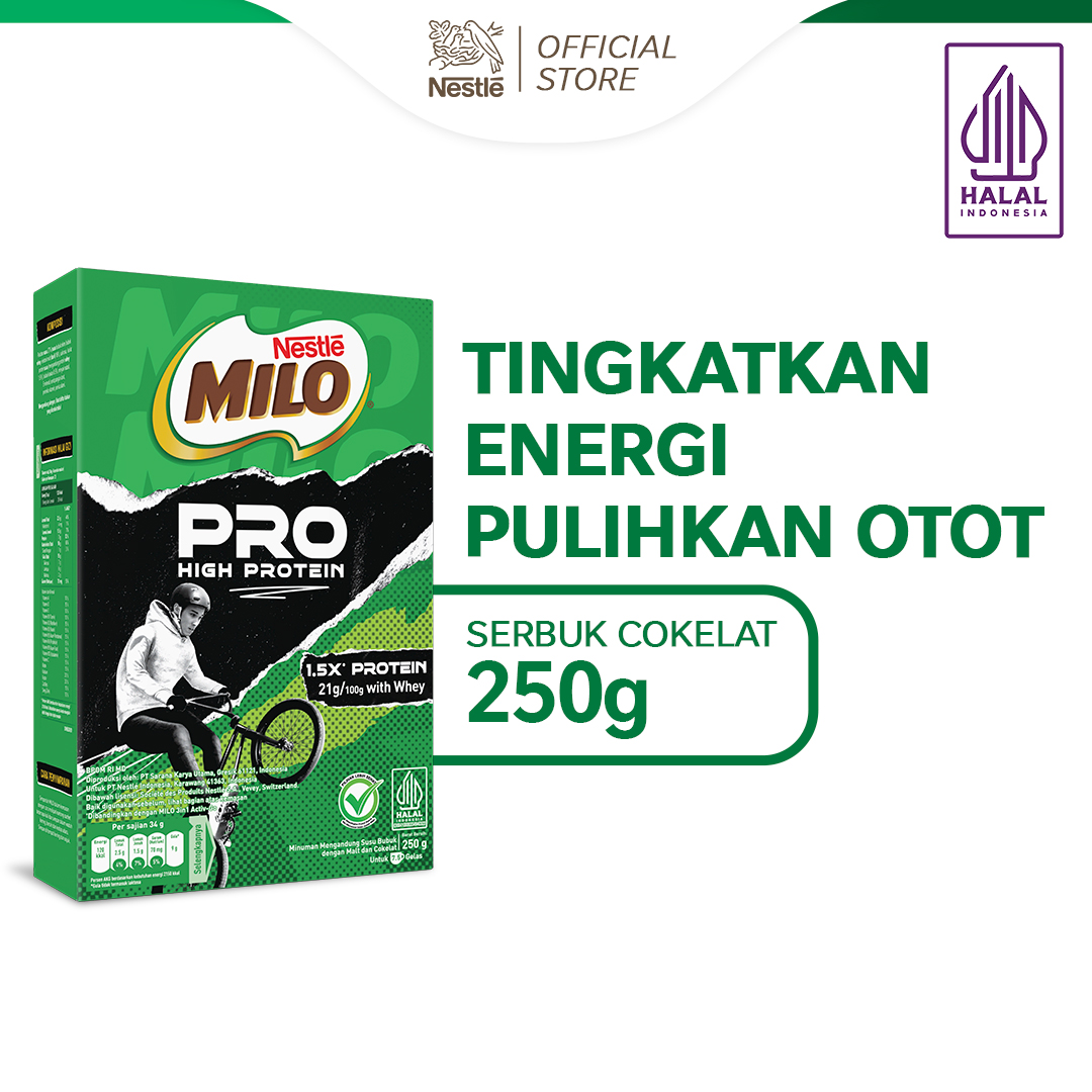 

MILO PROTEIN Susu Cokelat 250g