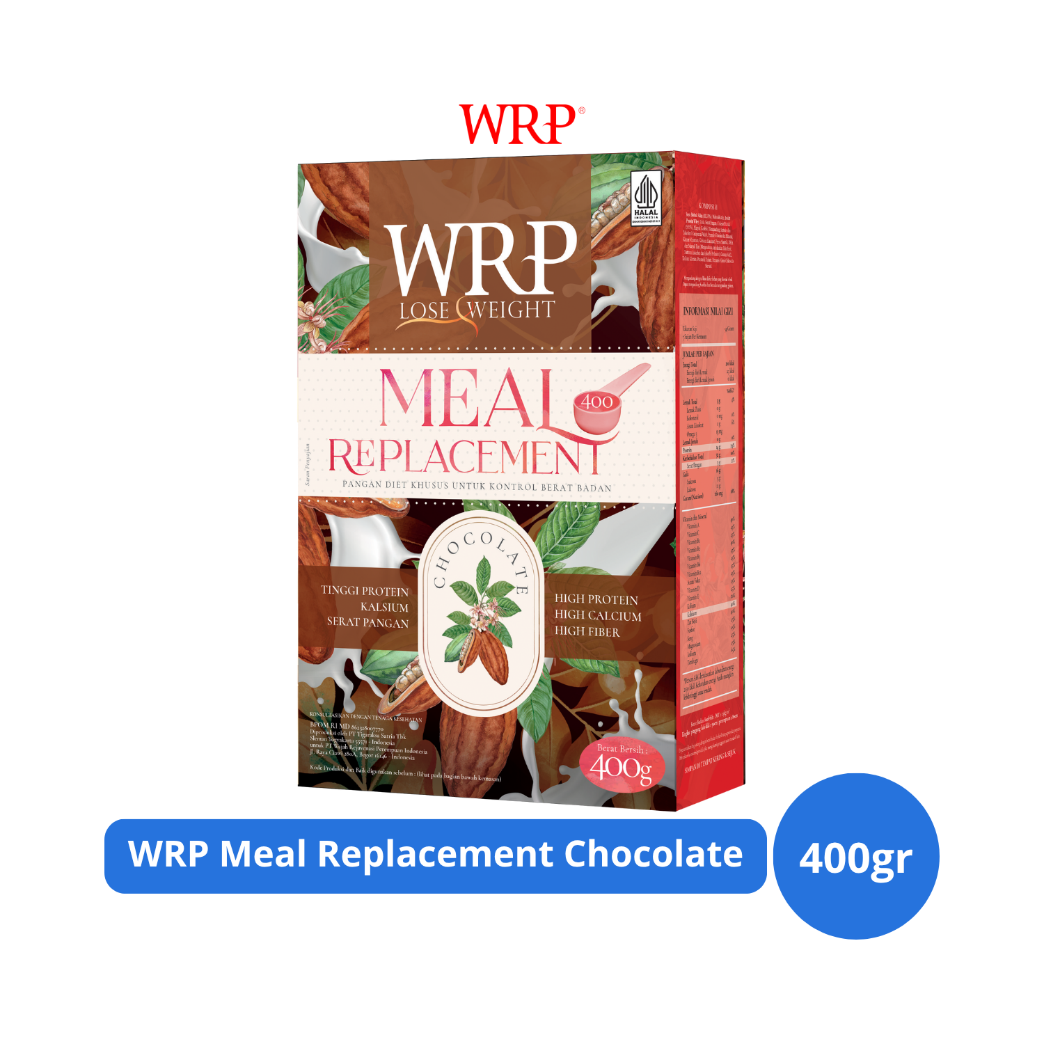 WRP Meal Replacement Chocolate 400gr