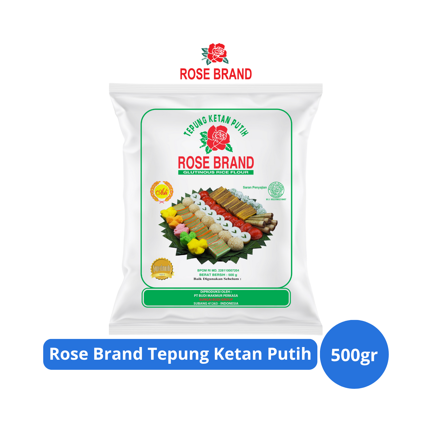 

Rose Brand Tepung Ketan Putih 500gr