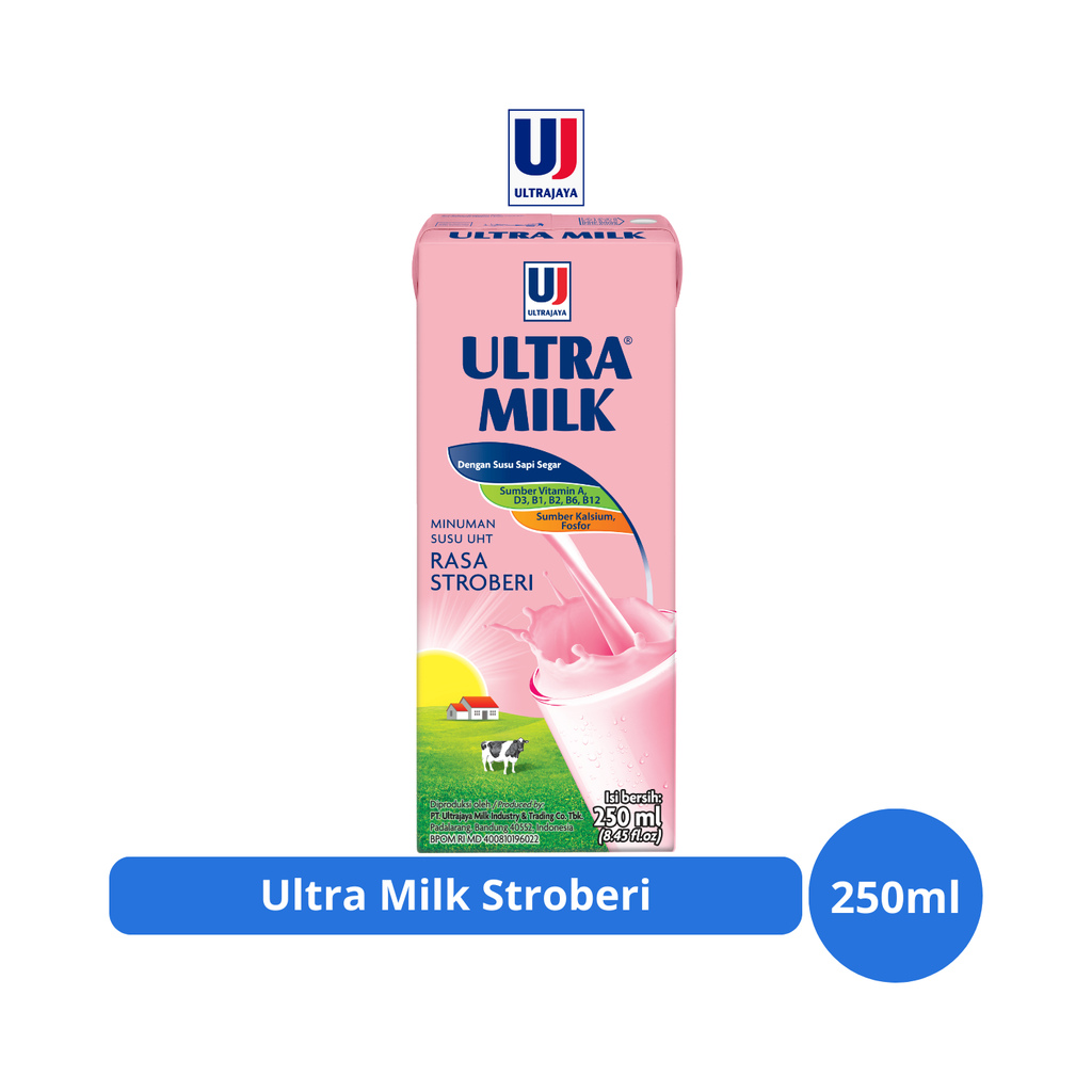 

Ultra Milk Stroberi 250ml