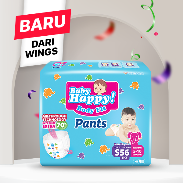 Baby Happy Pants Popok Bayi Celana S 56 - Gambar 2