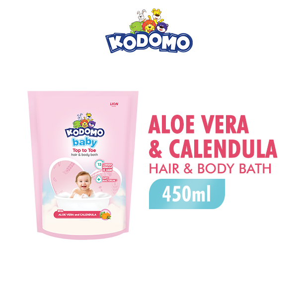 Kodomo Top To Toe Pink Refill 450 ml