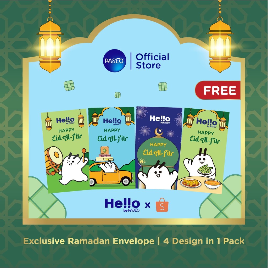 

[GIFT] Paseo Hello Exclusive Ramadan Envelope - 1pack 4pcs
