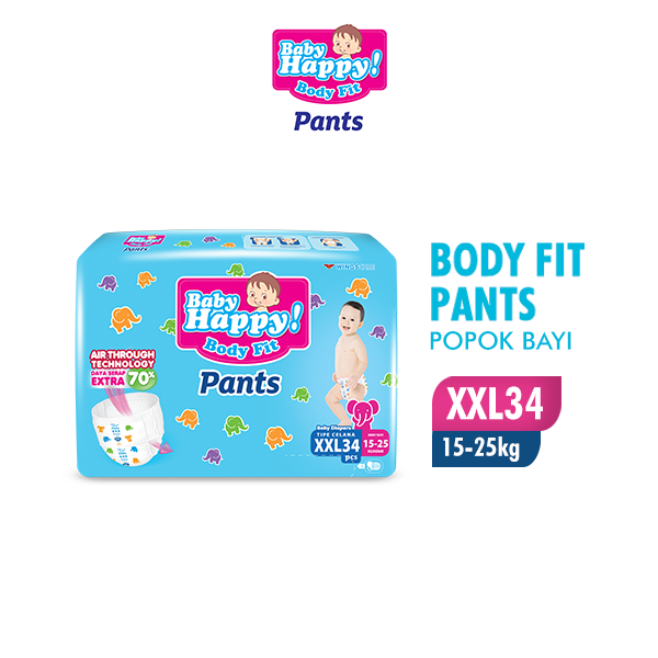 Baby Happy Pants Popok Bayi Celana XXL 34