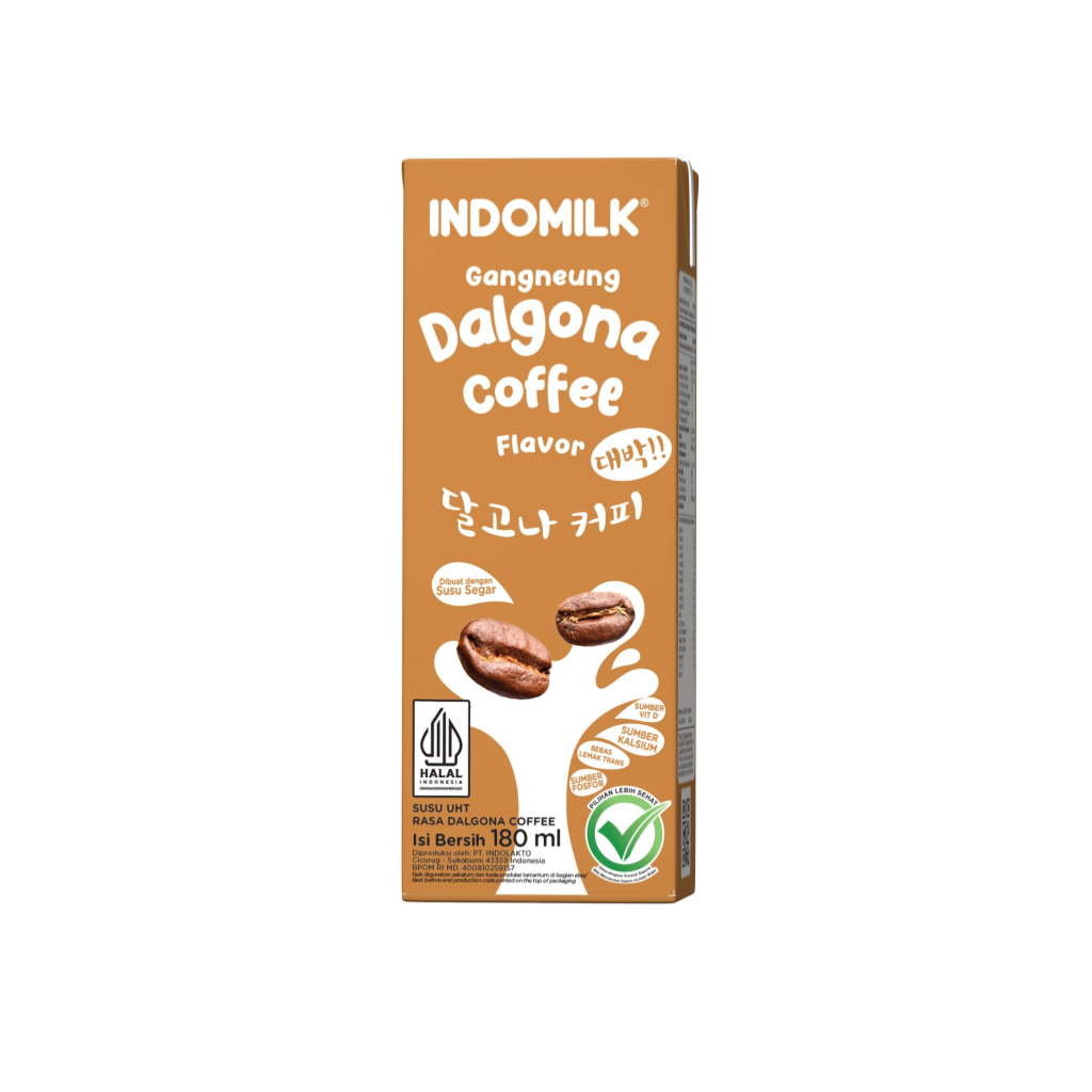 

Susu UHT Indomilk Gangneung Dalgona Coffee 180ml