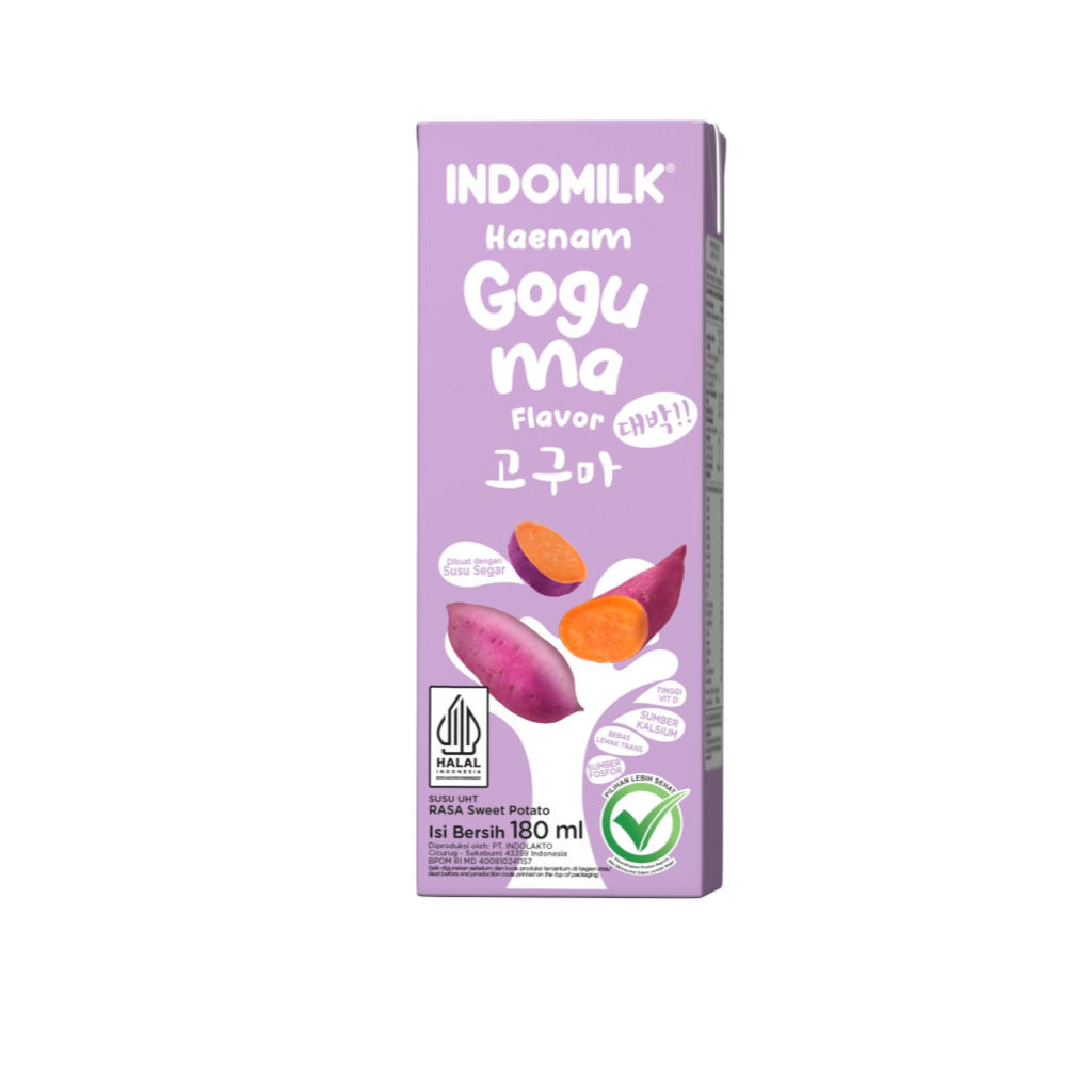 

Susu UHT Indomilk Haenam Goguma 180ml