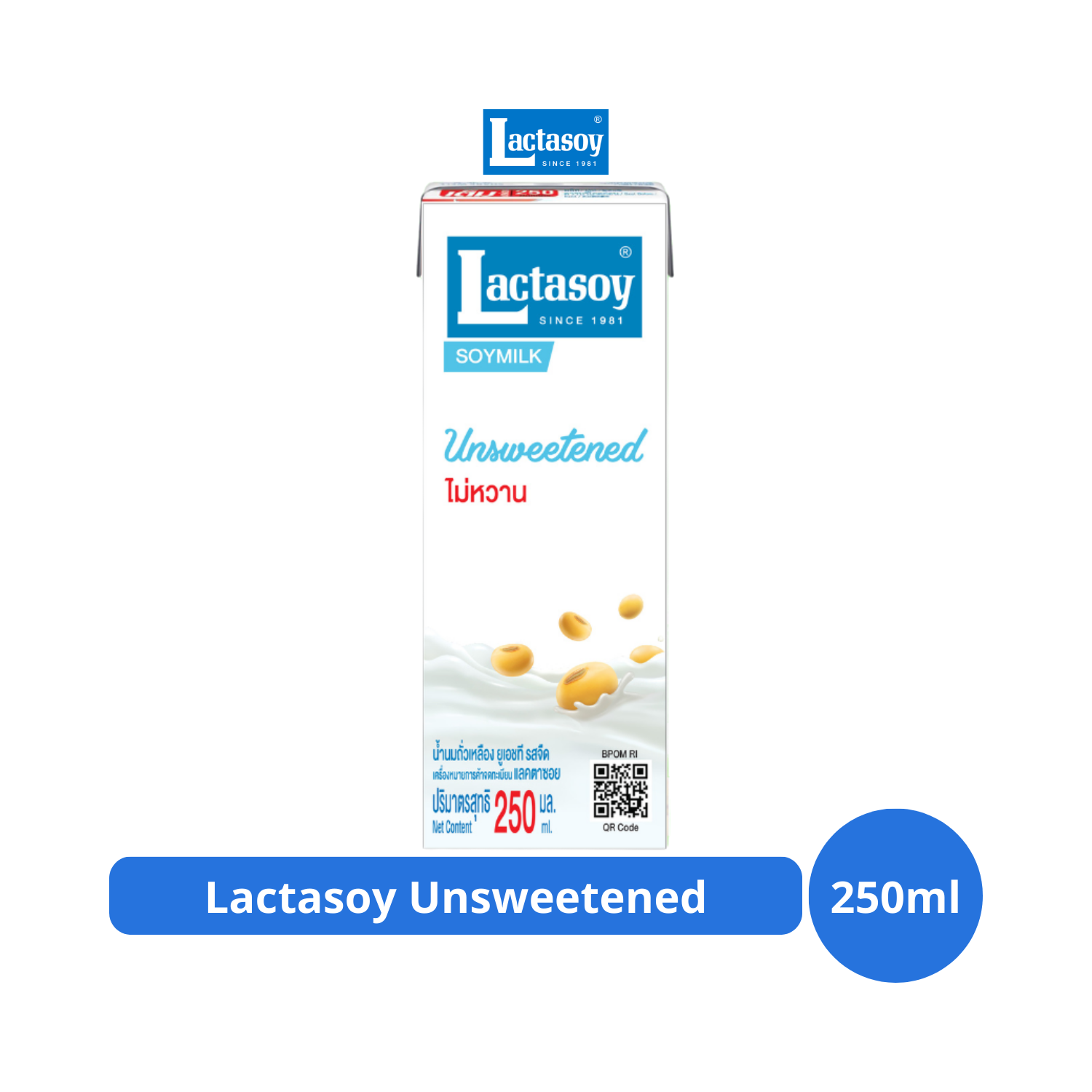 Lactasoy Unsweetened 250ml