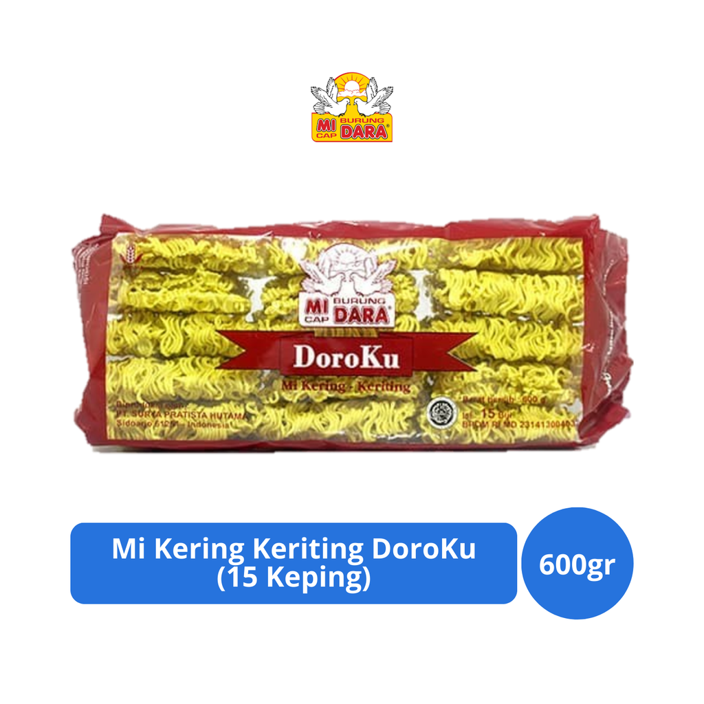 

Burung Dara Mi Kering Keriting DoroKu (15 Keping)