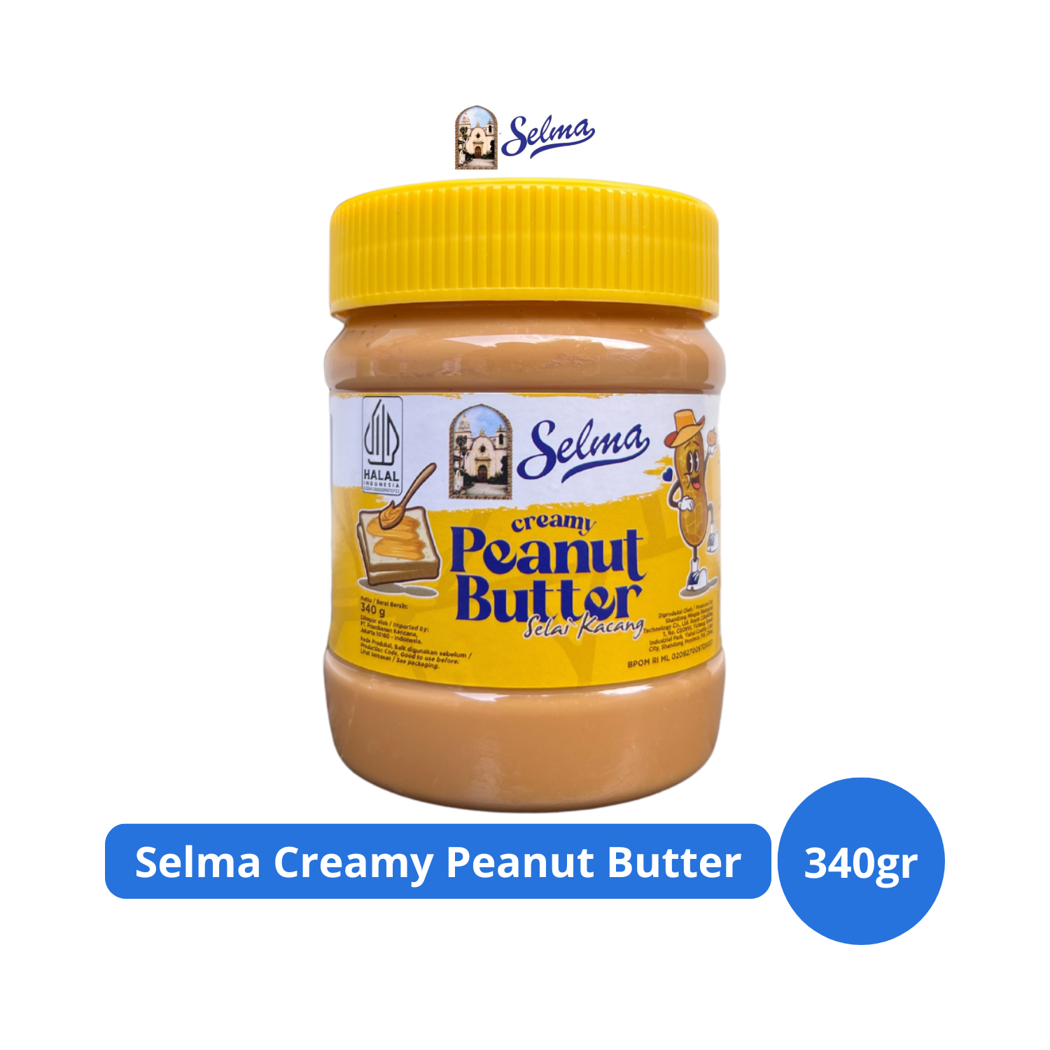 

Selma Creamy Peanut Butter 340gr