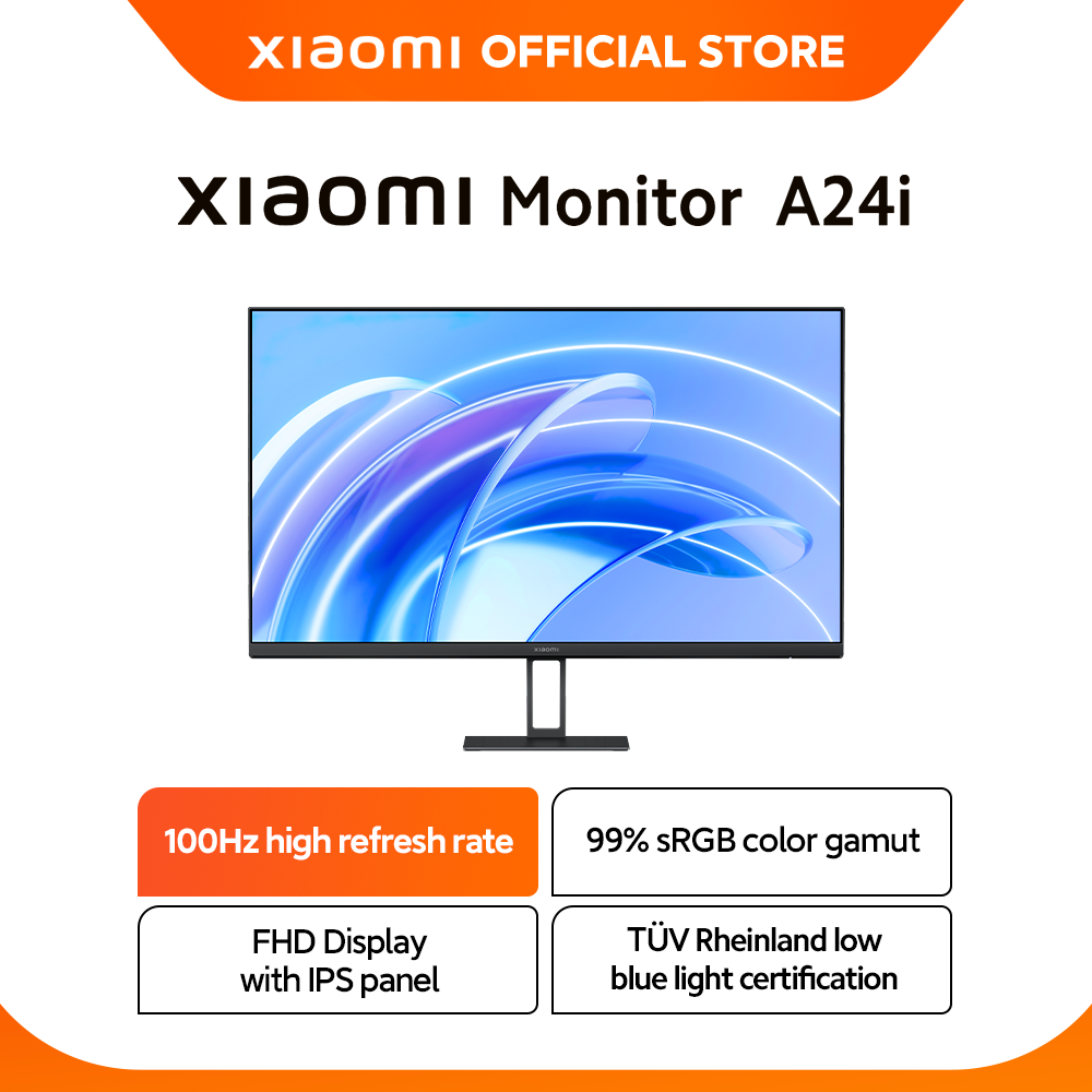 Xiaomi Monitor A24i | Panel IPS 100Hz FHD Monitor 24 Inch | Resmi 3 Tahun [ Official Store