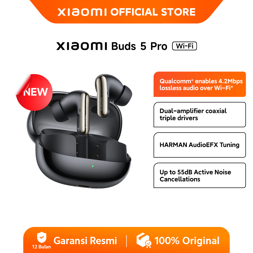 Xiaomi Buds 5 Pro Wi-Fi | Qualcomm enables 4.2 Mbps lossless audio over Wi-Fi | HARMAN AudioEFX Tuni
