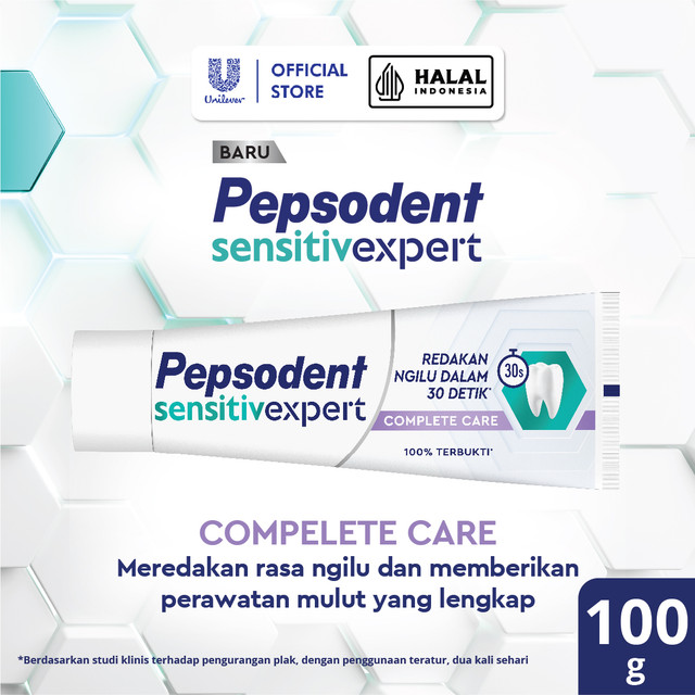 Pepsodent Toothpaste Pasta Gigi Sensitive Ngilu Complete Care 100g