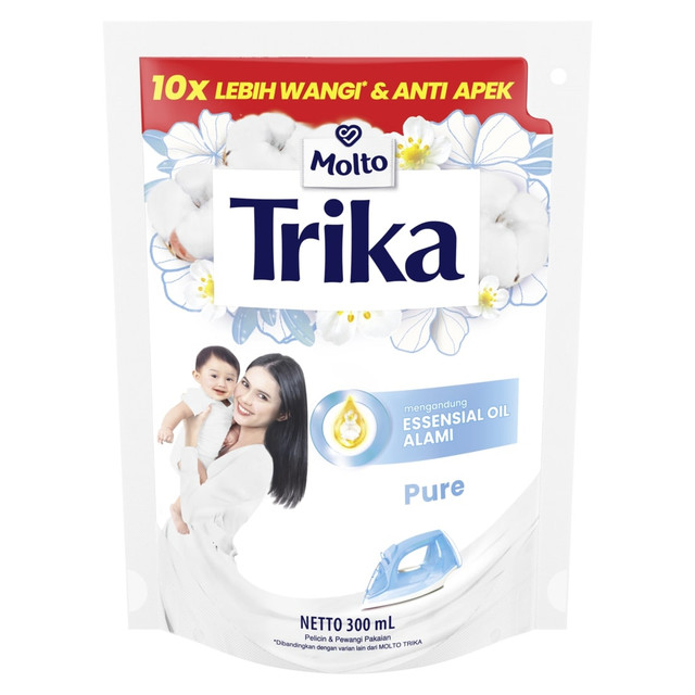 [GIFT] MOLTO TRIKA PELICIN DAN PEWANGI PAKAIAN PURE 300 ML [A]