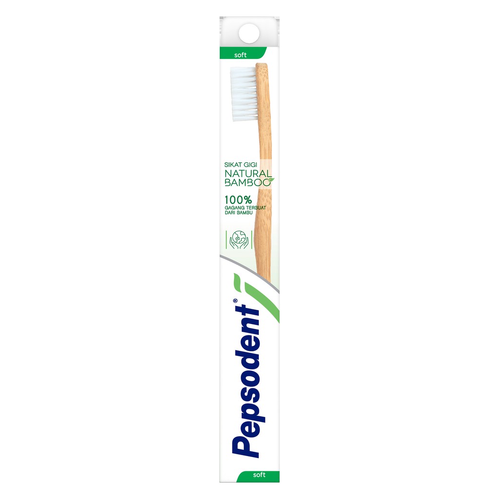 [GIFT] Pepsodent Sikat Gigi Bambu Natural Soft Isi 1