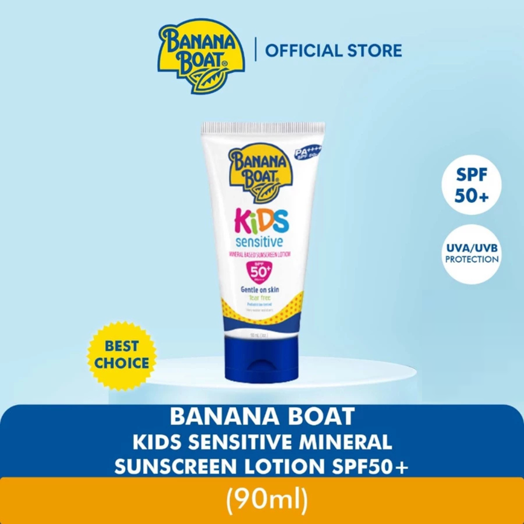 Banana Boat Kids Sensitive Sunscreen Lotion SPF50+ 90ml