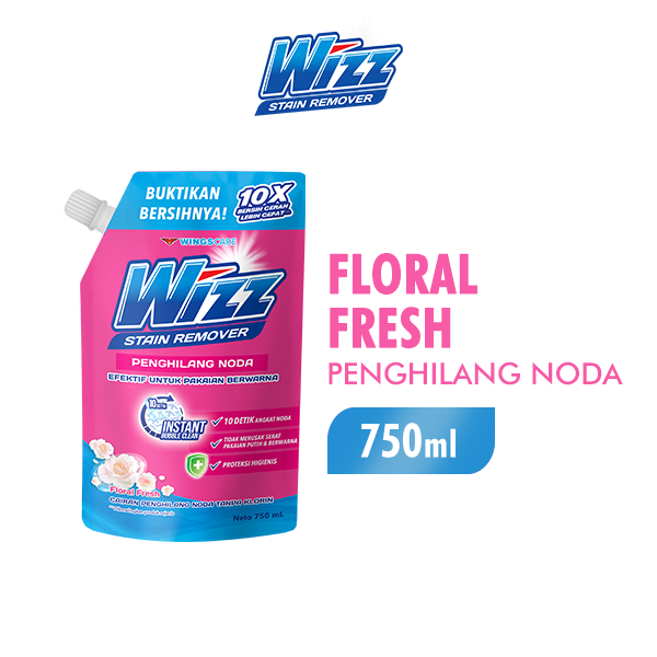 Wizz Stain Remover Penghilang Noda Pouch 750 ml