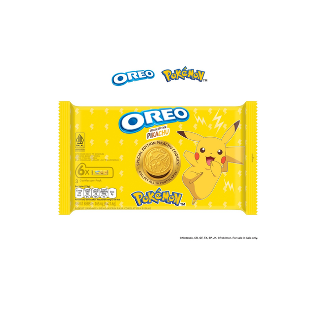 

[GIFT] Oreo Pokemon Chocolate Banana 165.6g [Multipack Isi 6]