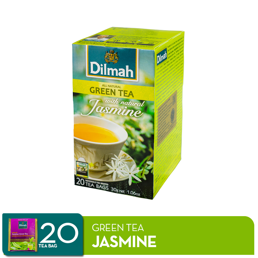 

Dilmah Greentea with Natural Jasmine [Foil Envelope 20s]
